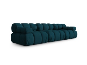 Canapea modulara albastru navy din textil pentru 3 persoane Bellis 3D Micadoni