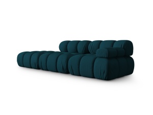 Canapea modulara albastru navy din textil pentru 4 persoane Bellis Right 3D Micadoni