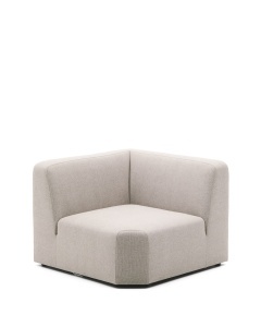 Canapea modulara bej din textil 89 cm Neom Corner Kave Home