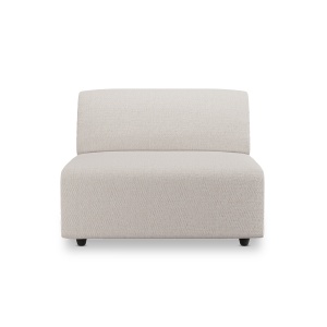 Canapea modulara bej din textil 94 cm Jax Middle HKliving