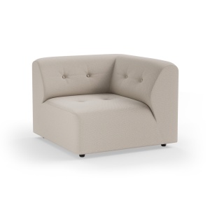 Canapea modulara bej din textil 94 cm Vint Right HKliving
