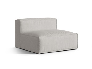 Canapea modulara gri deschis din textil pentru 2 persoane Nuria Structural Micadoni