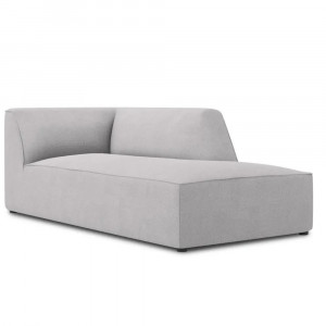 Canapea modulara gri deschis din textil pentru 2 persoane Ruby Two Right Micadoni