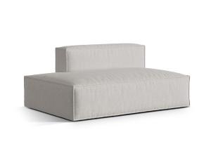 Canapea modulara gri deschis din textil pentru 3 persoane Nuria Structural Micadoni