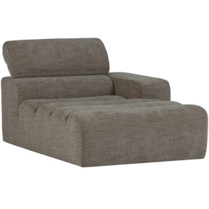 Canapea modulara gri din textil 173 cm Novi Right Woood