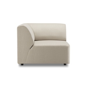 Canapea modulara ivorie din textil 94 cm Jax Left HKliving