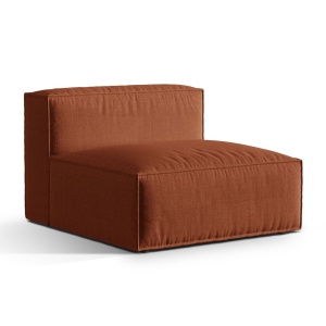 Canapea modulara maro caramiziu din textil pentru 1 persoana Nuria Structural Micadoni