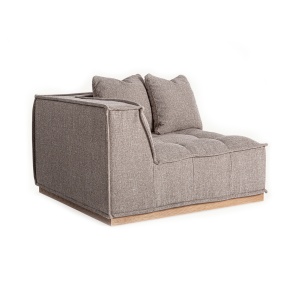 Canapea modulara maro din textil pentru 1 persoana Aspach Corner Left Vical Home