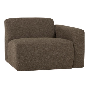 Canapea modulara maro din textil pentru 1 persoana Mojo Boucle Right Woood
