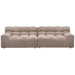 Canapea modulara maro din textil pentru 3 persoane Allure Melange Woood