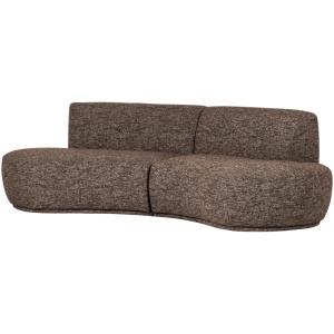 Canapea modulara maro din textil pentru 4 persoane Betavier Woood