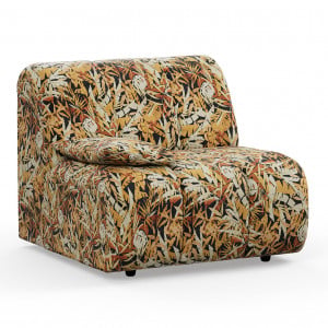 Canapea modulara multicolora din textil 98 cm Wave Left Low Hollywood HKliving