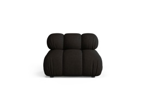 Canapea modulara neagra din textil pentru 1 persoana Bellis Liberty Micadoni