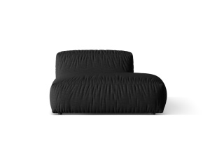 Canapea modulara neagra din textil pentru 2 persoane Martina Wave Micadoni