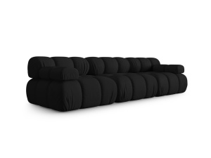 Canapea modulara neagra din textil pentru 3 persoane Bellis 3D Micadoni