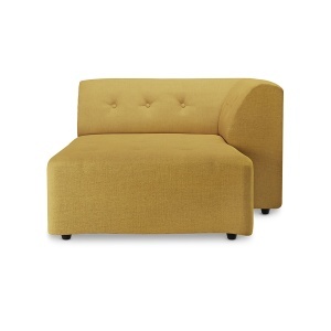 Canapea modulara ocru din textil 160 cm Vint Right HKliving