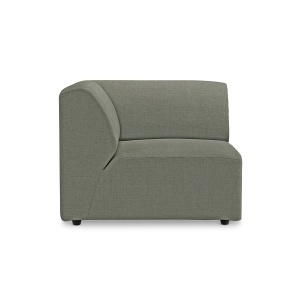 Canapea modulara verde army din textil 94 cm Jax Left HKliving