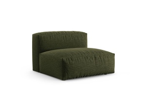 Canapea modulara verde din textil pentru 1 persoana Martina XL Micadoni