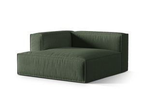 Canapea modulara verde muschi din textil pentru 1 persoana Nuria Left Structural Micadoni