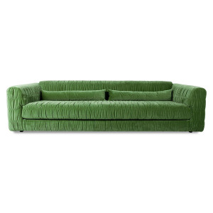 Canapea verde din catifea 274 cm Club HK Living