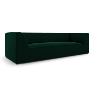 Canapea verde din catifea pentru 3 persoane Ruby Micadoni