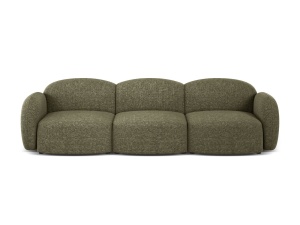 Canapea verde din textil pentru 3 persoane Blair Eden Micadoni