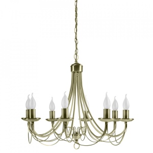 Candelabru auriu din metal cu 8 becuri Muza Candellux