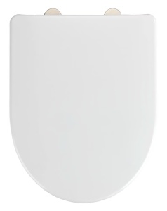 Capac pentru toaleta alb din fibre sintetice Exclusive N9 Wenko