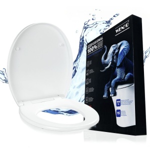 Capac pentru toaleta alb din plastic Crevada Wenko