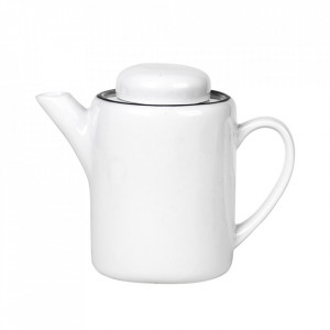 Ceainic alb din ceramica 1,3 L Salt Broste Copenhagen