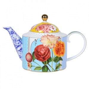 Ceainic multicolor din portelan 1,65 L Royal Pip Studio