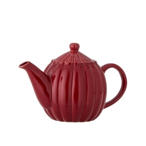 Ceainic rosu din ceramica 1.085 L Latina Bloomingville