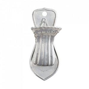 Clips argintiu din metal Livorno Madam Stoltz