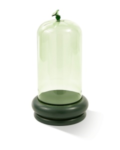 Clopot verde inchis din sticla 37 cm Balloon Pols Potten