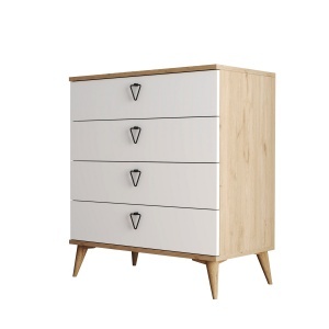 Comoda alba 80 cm Versa The Home Collection