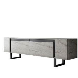 Comoda TV bej/neagra 180 cm Yildiz The Home Collection