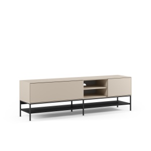 Comoda TV crem/neagra din metal 180 cm Amira The Home Collection