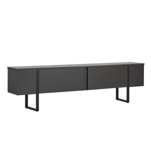 Comoda TV gri antracit/neagra 180 cm Onera Nordure