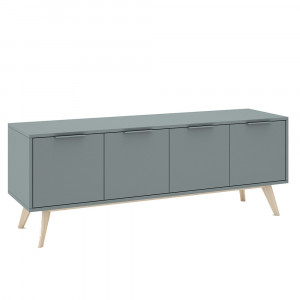 Comoda TV kaki/crem din lemn 180 cm Pisco The Home Collection
