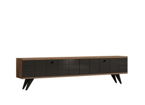 Comoda TV maro/gri antracit 160 cm Alberi The Home Collection