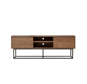 Comoda TV maro/neagra 140 cm Rodez The Home Collection