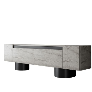 Comoda TV neagra/bej 180 cm Bohem The Home Collection