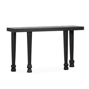 Consola neagra din lemn 130 cm Inaya The Home Collection