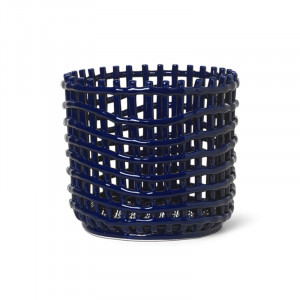 Cos albastru din ceramica Chiara L Ferm Living