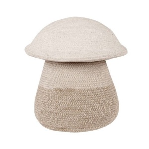 Cos cu capac multicolor din bumbac Mushroom Small Lorena Canals