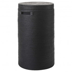 Cos de rufe negru din ratan 64 L Cino Aquanova