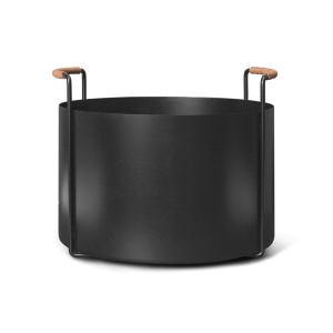 Cos pentru lemne negru din metal Port Ferm Living