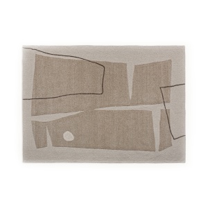 Covor alb antic/bej din fibre naturale 240x340 cm Sisuka Vical Home