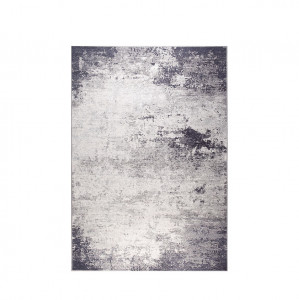 Covor albastru din bumbac si lana 170x240 cm Distressed Blue Dutchbone