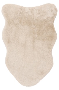 Covor bej din fibre sintetice 60x90 cm Cosy Lalee